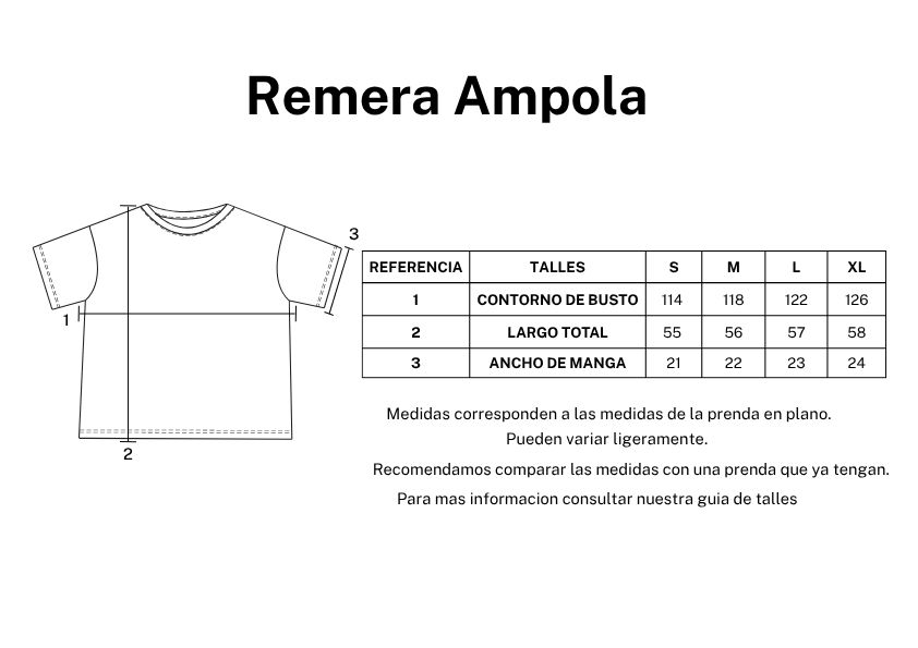 Tabla de talles